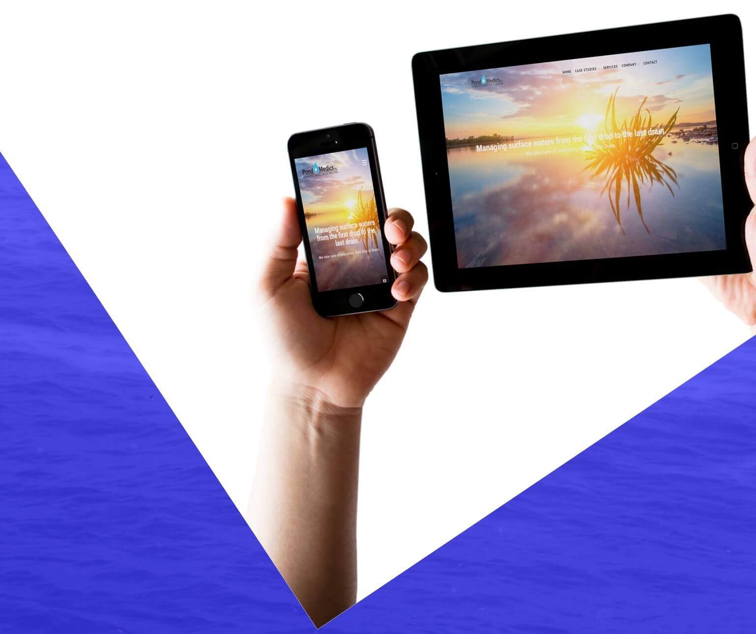 Nation Media Design | Grand Rapids Marketing, SEO & Design Agency Pond Medics: Digital Marketing & rebranding for business to client multi-responsive Web design