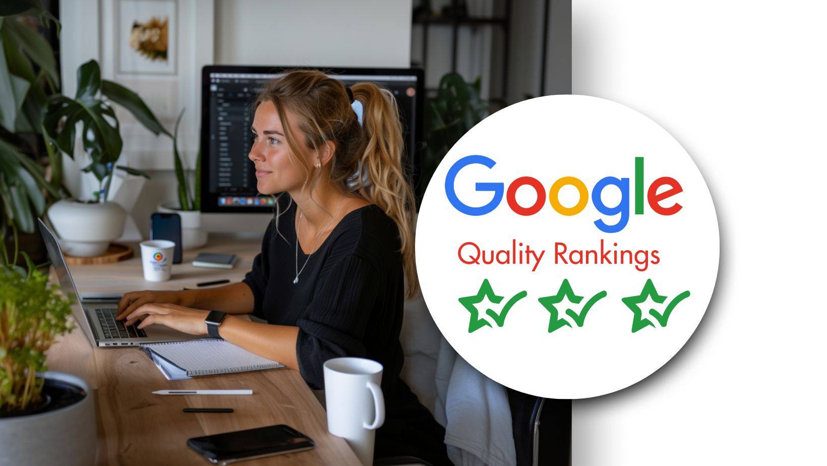 Google quality rankings graphic highlighting key content signals